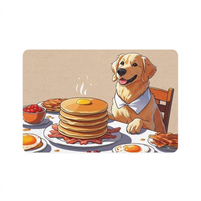Breakfast Bonanza Custom Pet Food Mat – Funny Personalized Design - Image 2