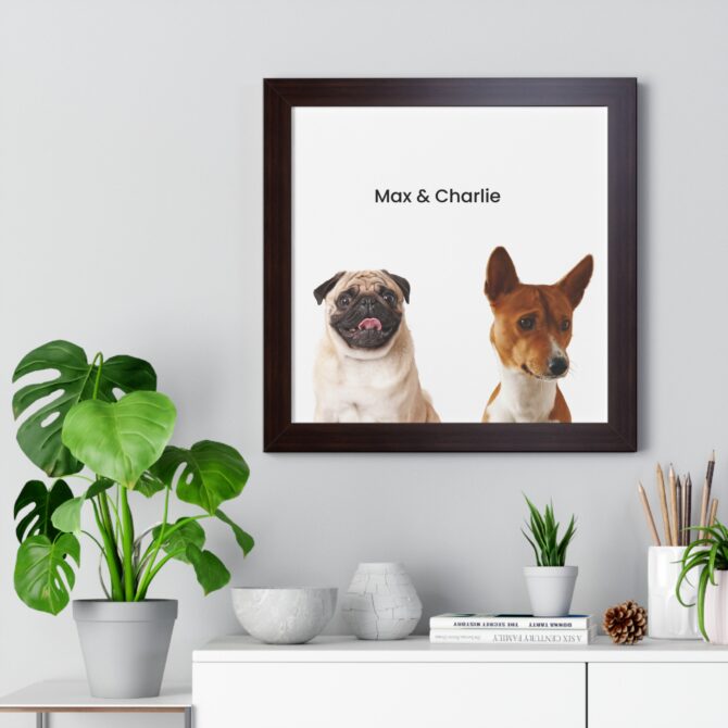 Modern Art Pet Portrait Two Pets - Image 8