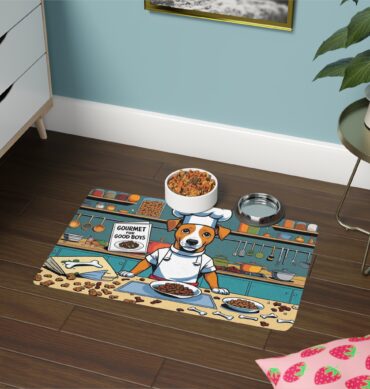 Chef Paws Custom Pet Food Mat – Personalized Pet Placemat