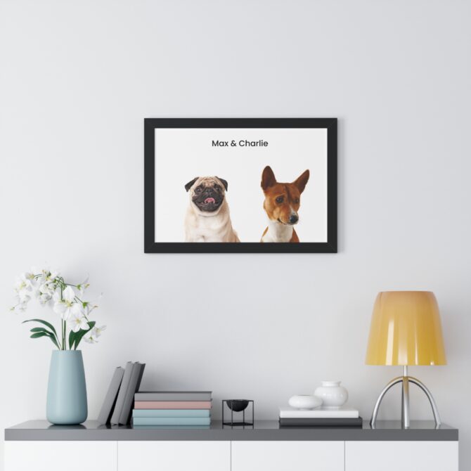 Modern Art Pet Portrait Two Pets - Image 23