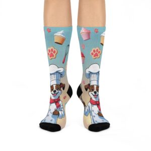Chef Woofington Custom Pet Socks – Funny Animal Cooking Design