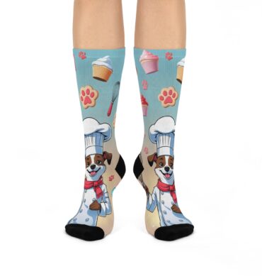 Chef Woofington Custom Pet Socks – Funny Animal Cooking Design