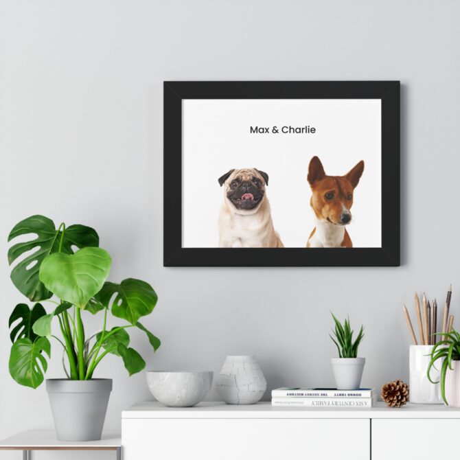 Modern Art Pet Portrait Two Pets - Image 17