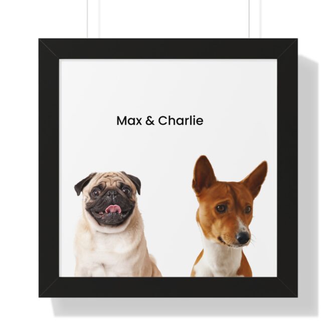 Modern Art Pet Portrait Two Pets - Image 4
