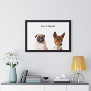 Modern Art Pet Portrait Two Pets