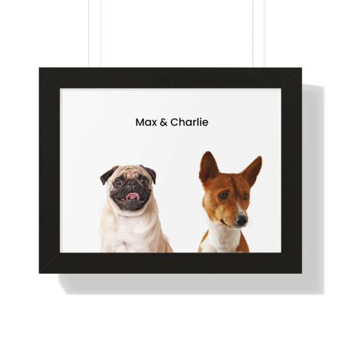 Modern Art Pet Portrait Two Pets - Image 16