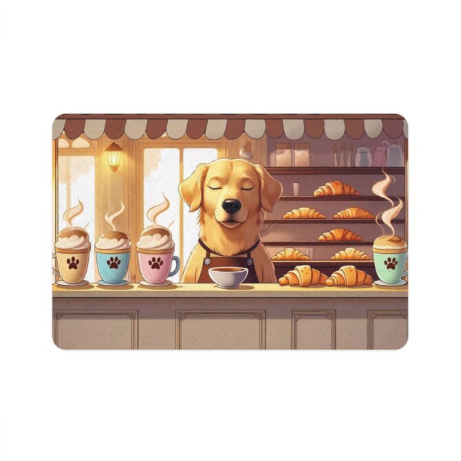 Morning Mutt Café Custom Pet Food Mat – Personalized, Non-Slip - Image 2