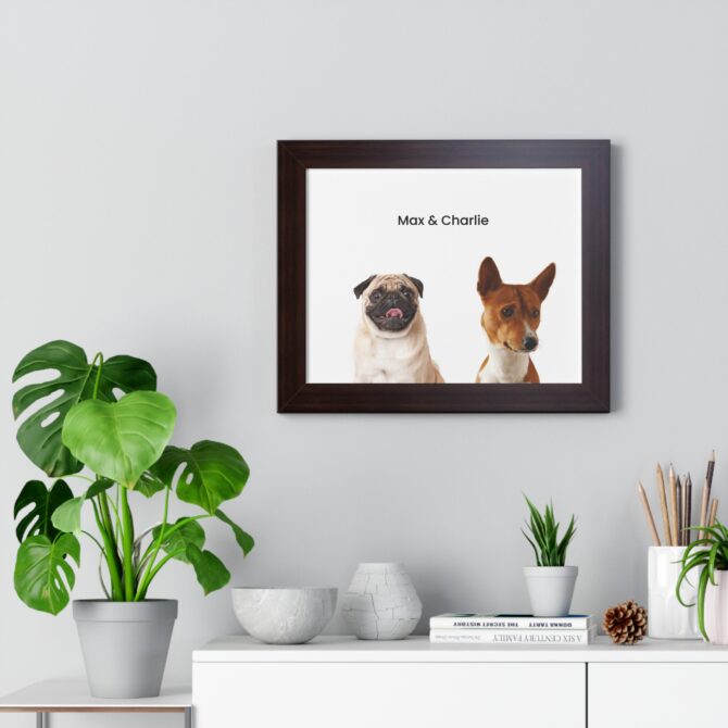 Modern Art Pet Portrait Two Pets - Image 26