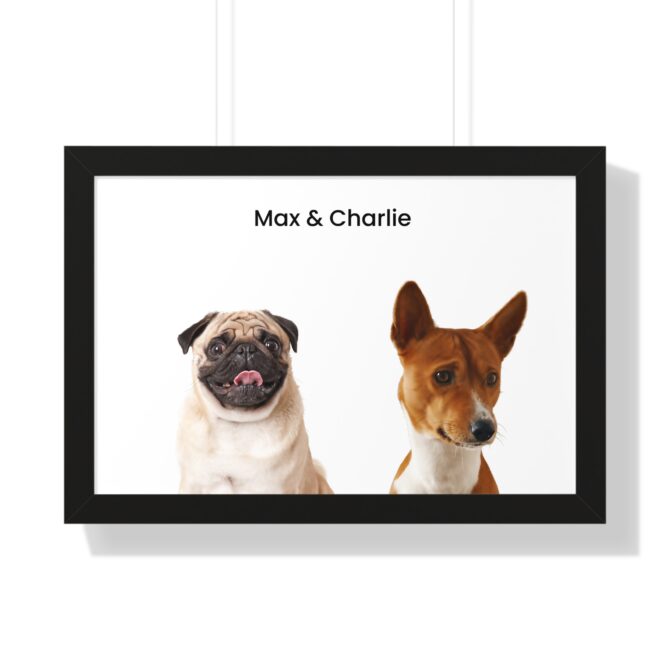 Modern Art Pet Portrait Two Pets - Image 22