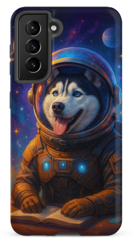 Astronaut Pet Explorer – Custom Samsung Phone Case