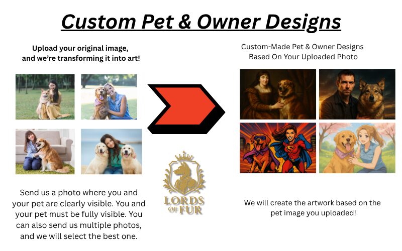 How We Make The Custom Pet & Owner Designs