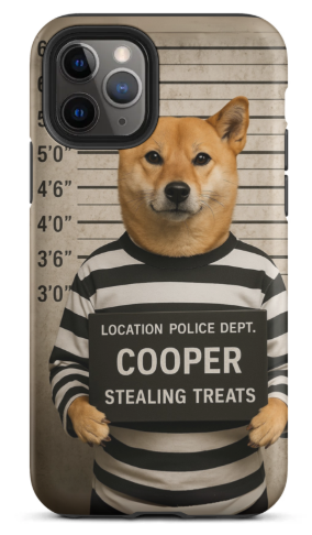 Custom Pet Mugshot iPhone Case – Funny & Protective Design