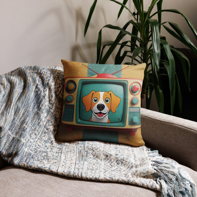 Custom Pet Pillow – Vintage TV Star Style - Image 2
