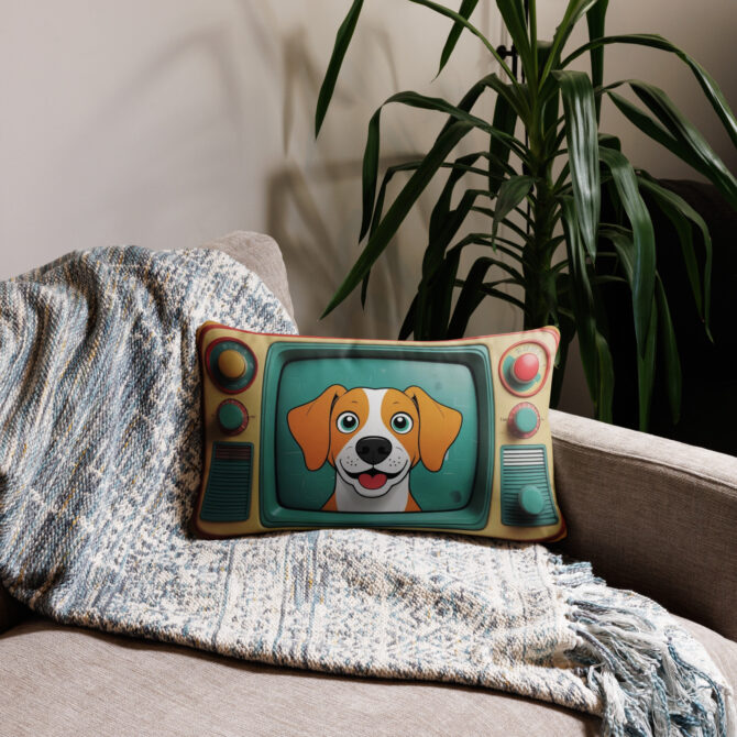 Custom Pet Pillow – Vintage TV Star Style - Image 4