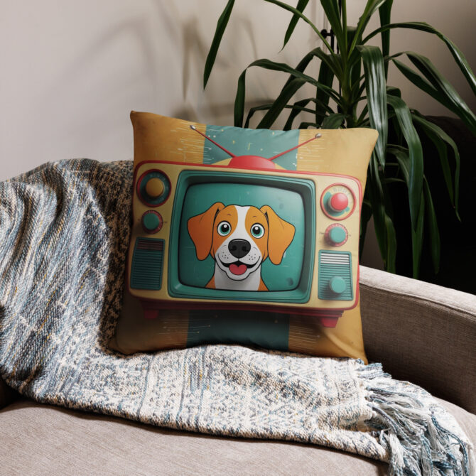 Custom Pet Pillow – Vintage TV Star Style - Image 6