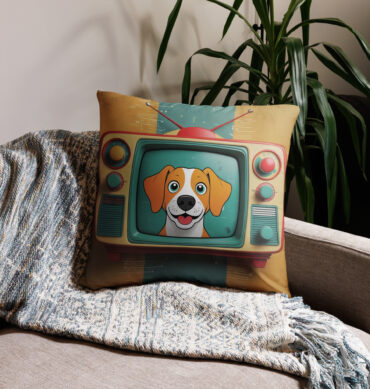 Custom Pet Pillow – Vintage TV Star Style