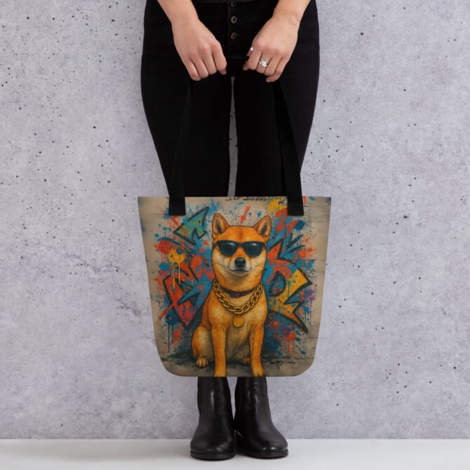 Custom Street Art Pet Tote Bag – Graffiti Style - Image 2