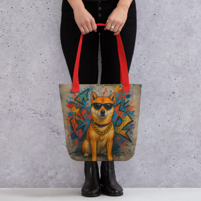 Custom Street Art Pet Tote Bag – Graffiti Style - Image 3
