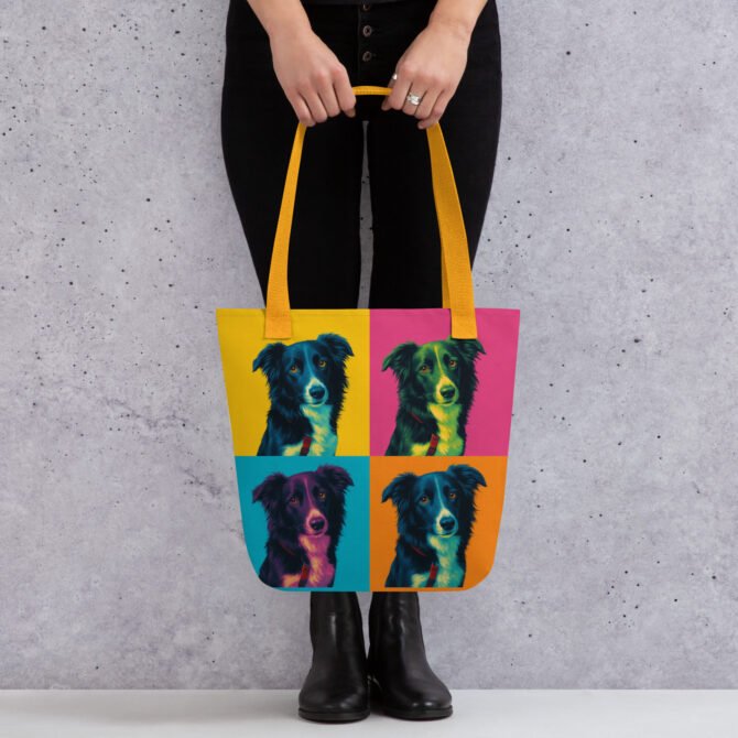 Custom Pop Art Pet Tote Bag – Bold All-Over Print Design - Image 3