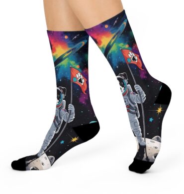 Astropup Explorer – Custom Pet Head Crew Socks