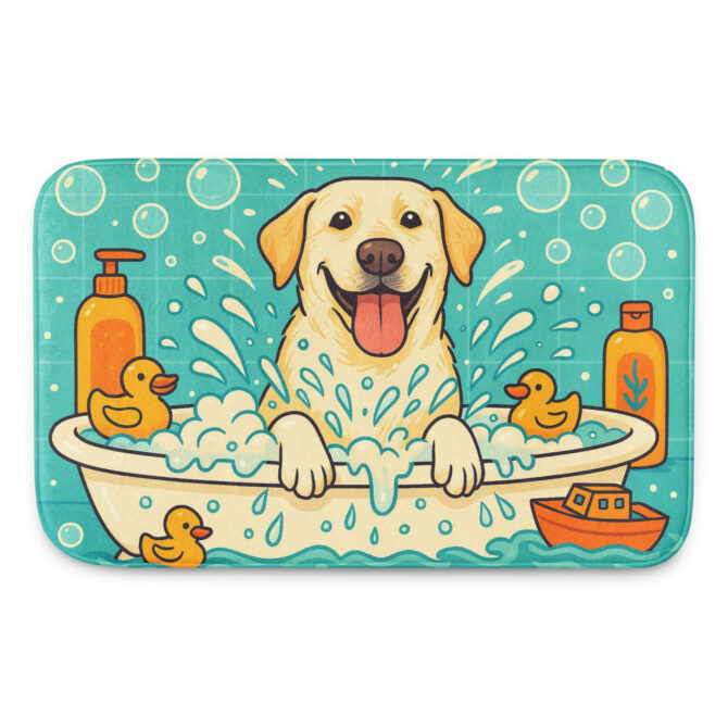 Splish Splash Pawty – Custom Pet Bath Mat