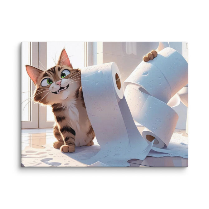 Toilet Paper Thief – Custom Pet Canvas Wall Art - Image 11