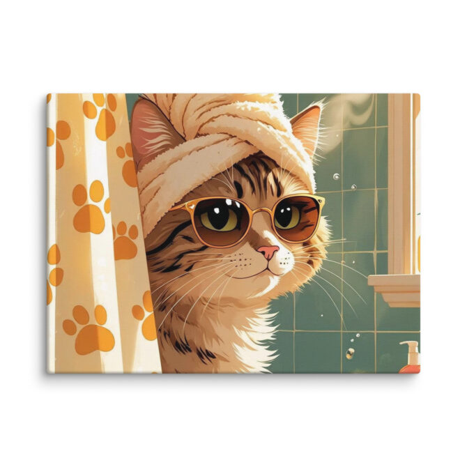 Shower Superstar – Custom Pet Bathroom Canvas Art - Image 11