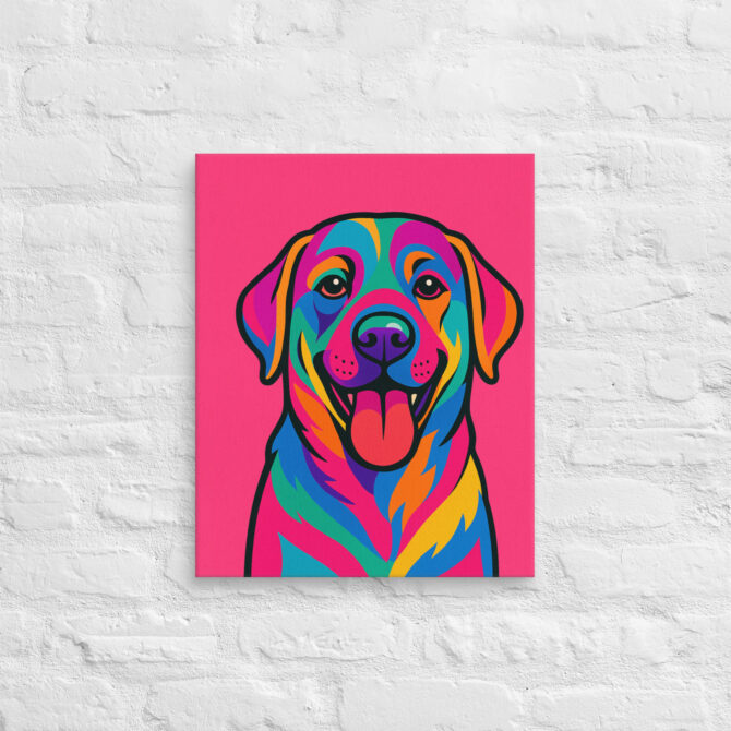 Psychedelic Pet Pop Art Canvas – Custom Pet Portrait - Image 6