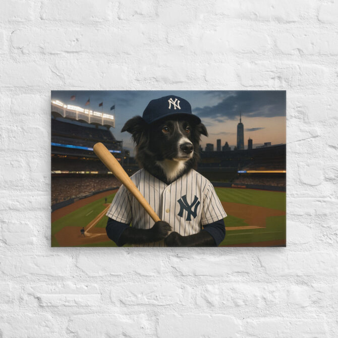New York Yankees Pet Portrait – Big League Canvas Art - Image 2