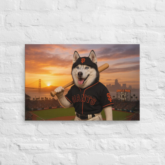 San Francisco Giants Pet Portrait – Bay Area Beast Canvas - Image 2