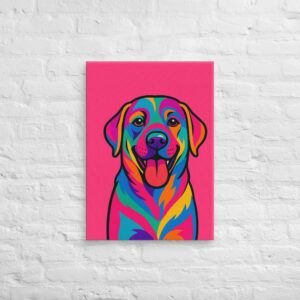 Psychedelic Pet Pop Art Canvas – Custom Pet Portrait
