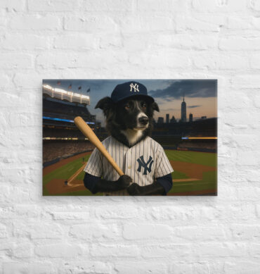New York Yankees Pet Portrait – Big League Canvas Art