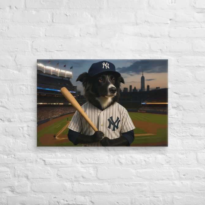 New York Yankees Pet Portrait – Big League Canvas Art