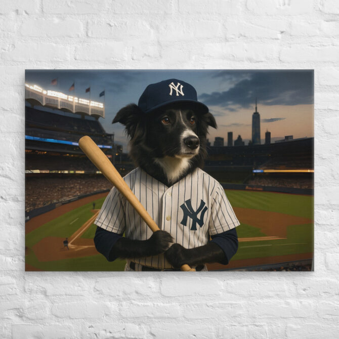New York Yankees Pet Portrait – Big League Canvas Art - Image 3