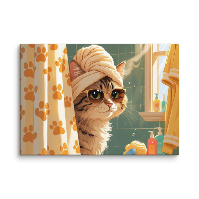 Shower Superstar – Custom Pet Bathroom Canvas Art - Image 7