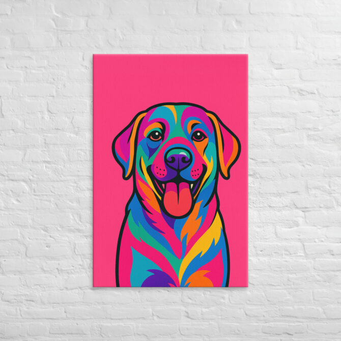 Psychedelic Pet Pop Art Canvas – Custom Pet Portrait - Image 3