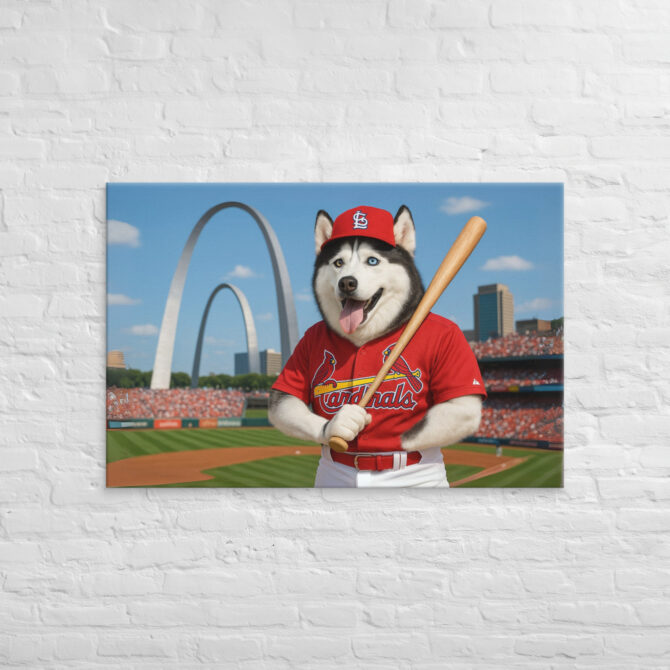 St. Louis Cardinals Pet Portrait – Arch Rival Canvas Art - Image 4