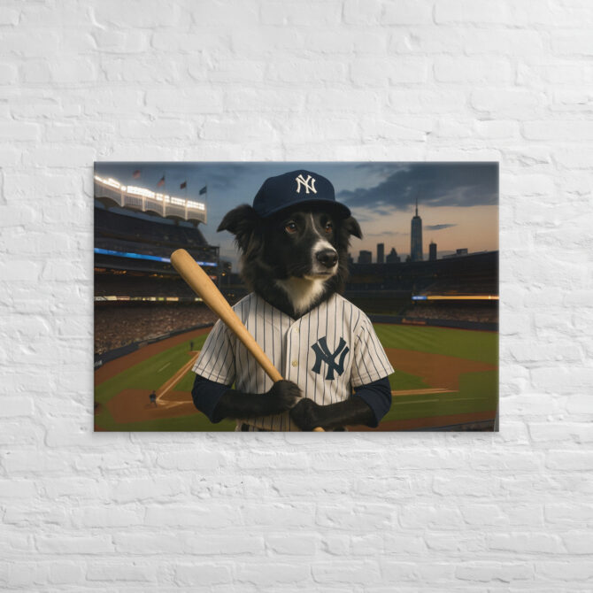 New York Yankees Pet Portrait – Big League Canvas Art - Image 4