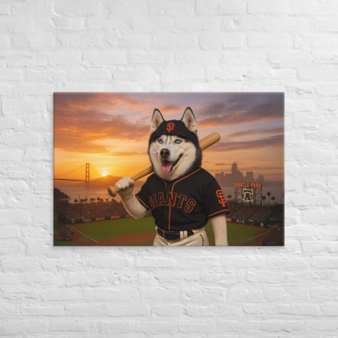 San Francisco Giants Pet Portrait – Bay Area Beast Canvas - Image 4