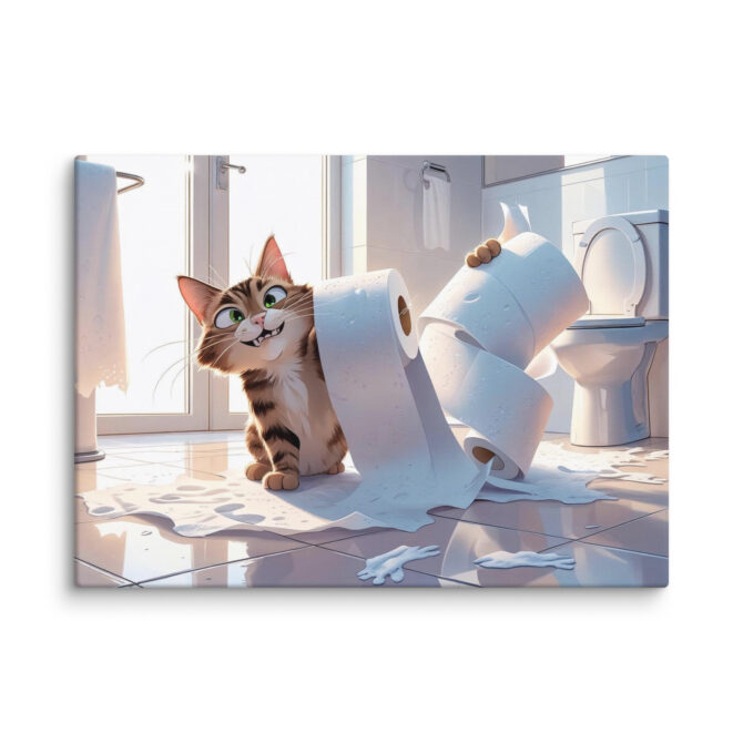 Toilet Paper Thief – Custom Pet Canvas Wall Art - Image 9