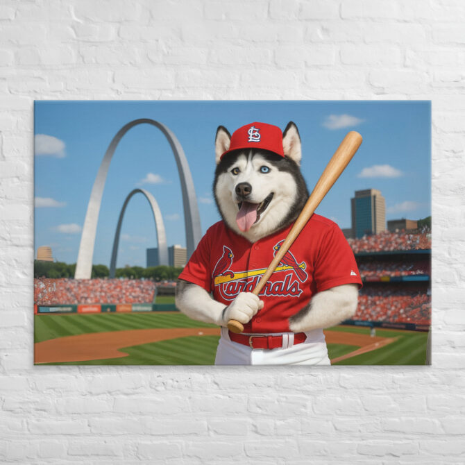 St. Louis Cardinals Pet Portrait – Arch Rival Canvas Art - Image 5