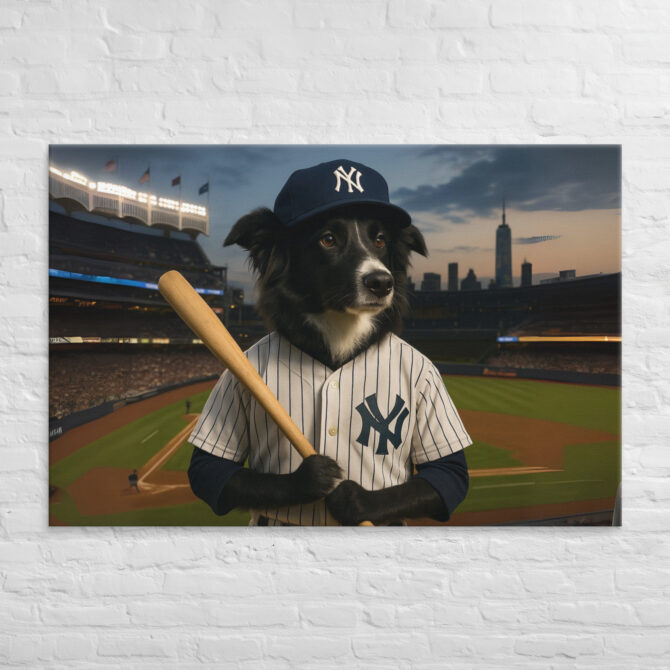 New York Yankees Pet Portrait – Big League Canvas Art - Image 5
