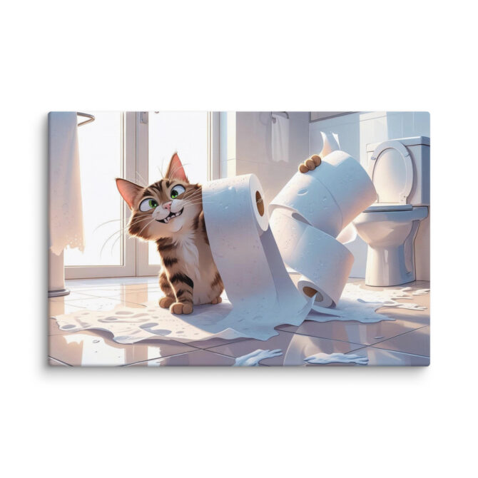 Toilet Paper Thief – Custom Pet Canvas Wall Art - Image 10
