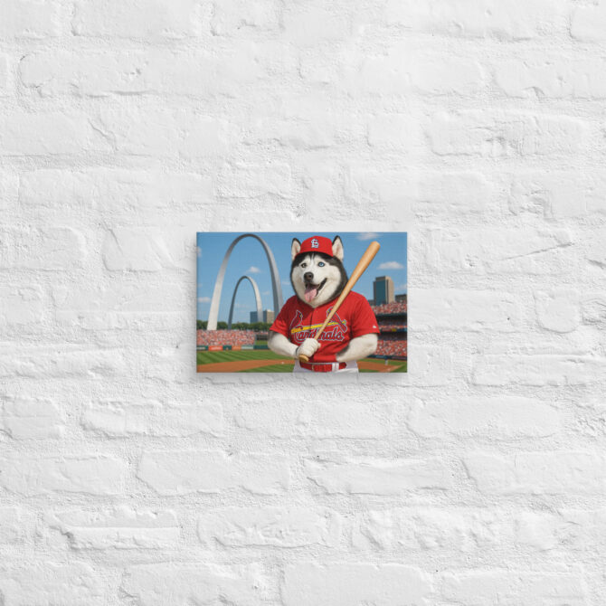 St. Louis Cardinals Pet Portrait – Arch Rival Canvas Art - Image 6