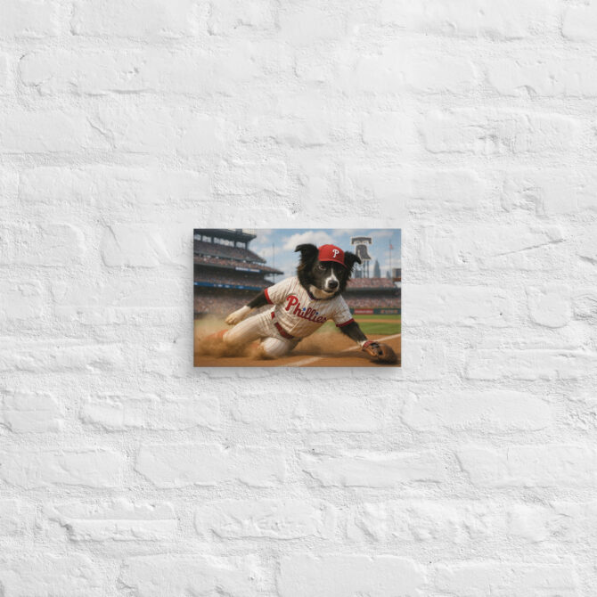 Philadelphia Phillies Pet Portrait – Custom Baseball Canvas - Image 6