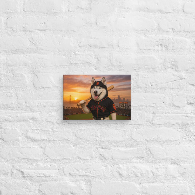 San Francisco Giants Pet Portrait – Bay Area Beast Canvas - Image 6
