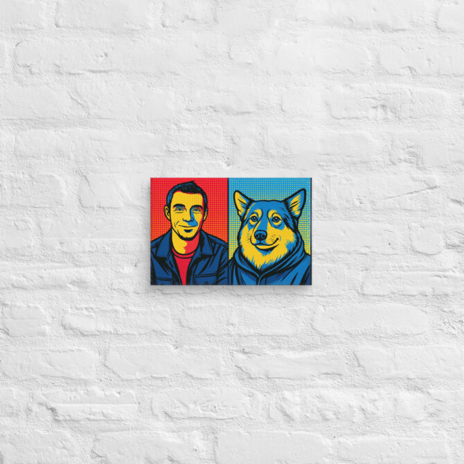 Pop Art Explosion – Custom Pet & Owner Canvas - Image 6