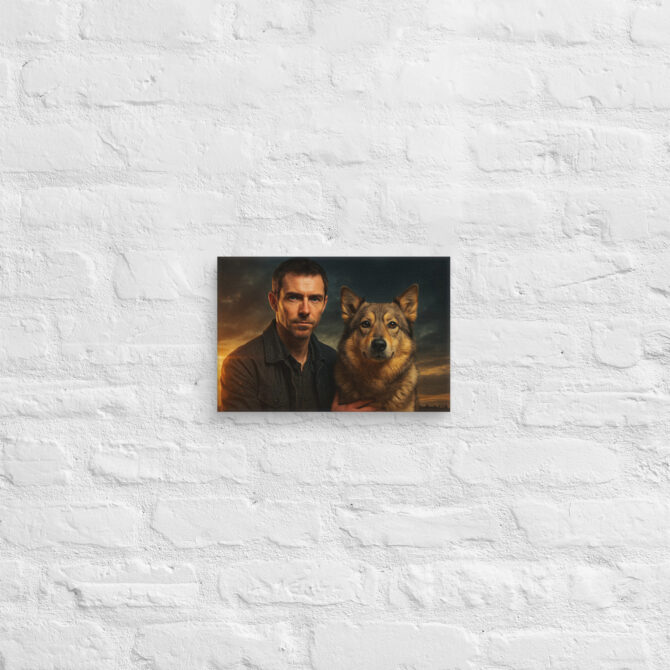 Hollywood Movie Poster – Custom Pet & Owner Canvas Art - Image 6