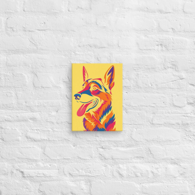 Color-Boom Pop Art Pet Portrait on Canvas - Image 5