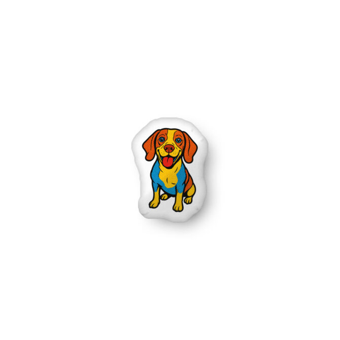 Custom Pop Art Pet Pillow – Comic Style Shaped Cushion - Image 2
